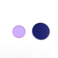 Filtros personalizados cor de vidro azul absorção visível